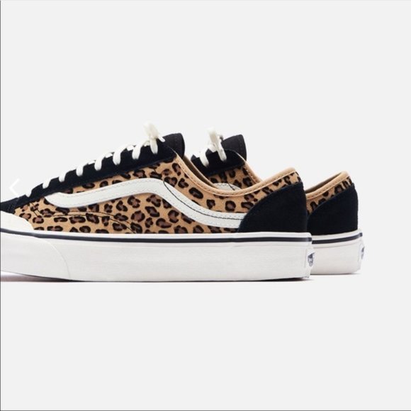 Vans Deacon Leopard Print Low Top Sneakers Size 6 - Picture 2 of 6